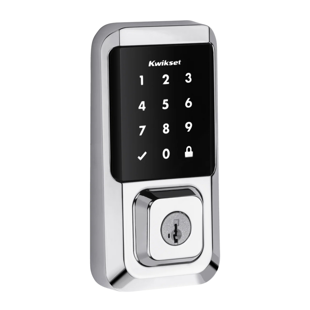 Kwikset Halo Touchscreen Wi - Fi Smart Deadbolt Hardware Lock with Smartkey Satin Nickel